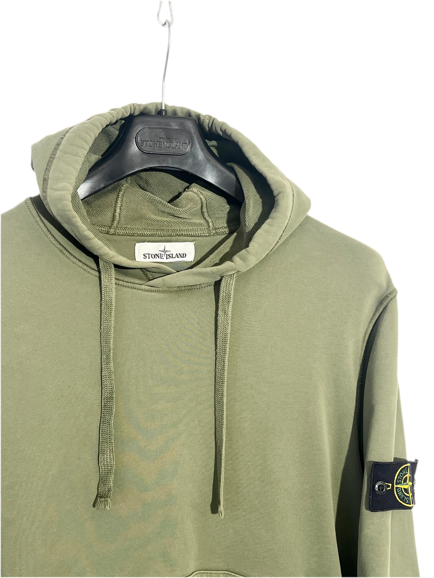 Felpa verde con cappuccio Stone Island - Taglia L