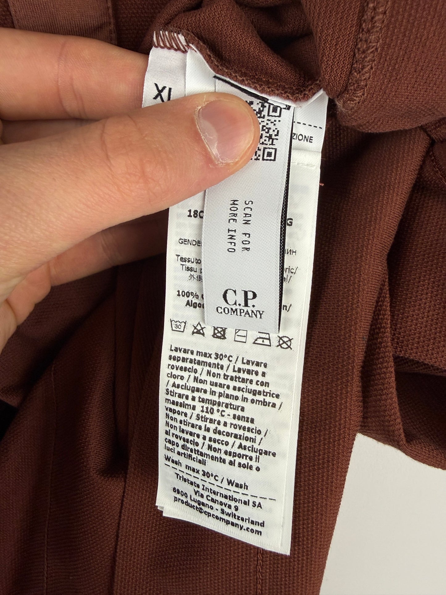Polo marrone C.P. Company (nuova con cartellino) - Taglia XL