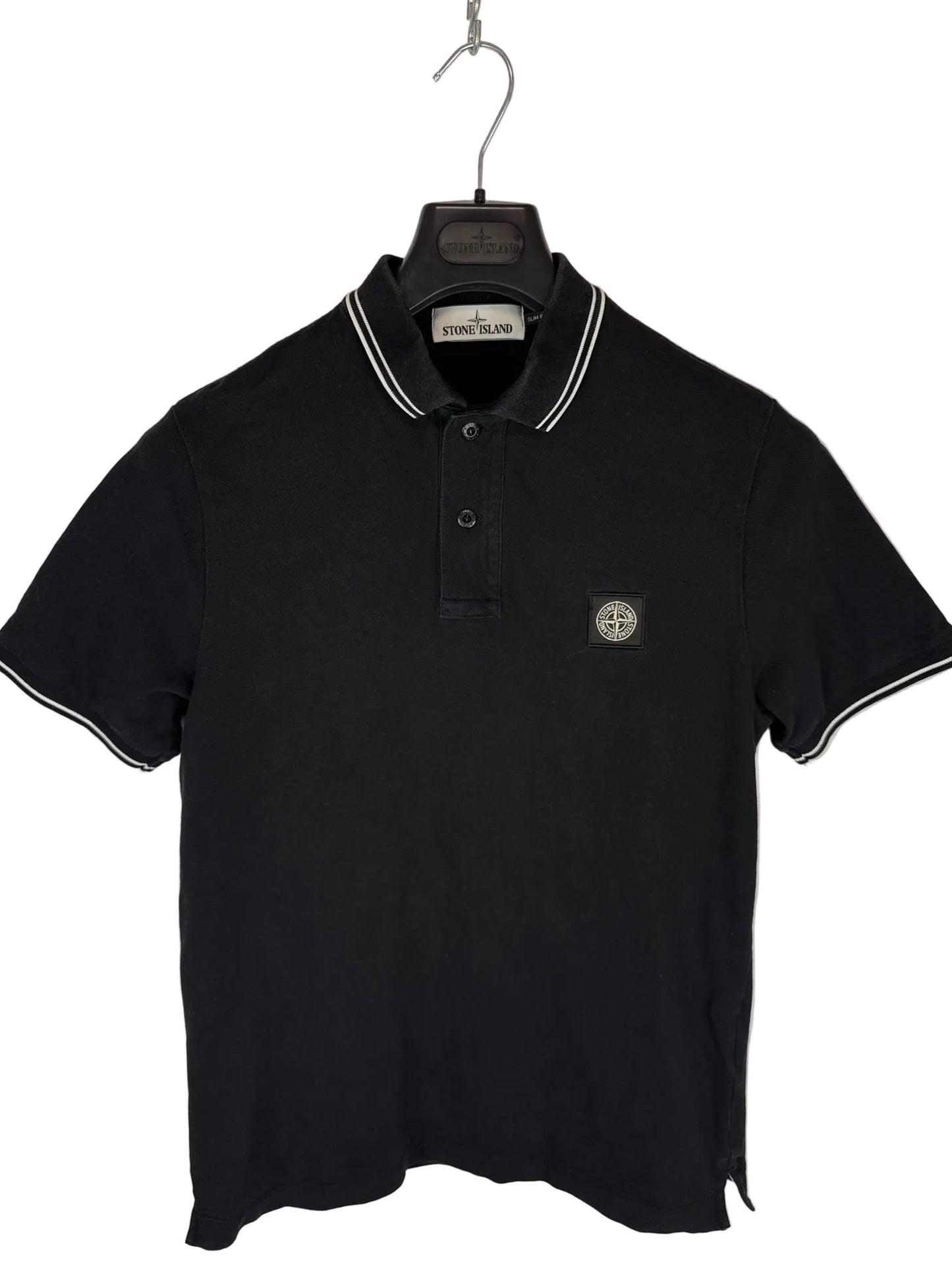 Polo nera Stone Island - Taglia M