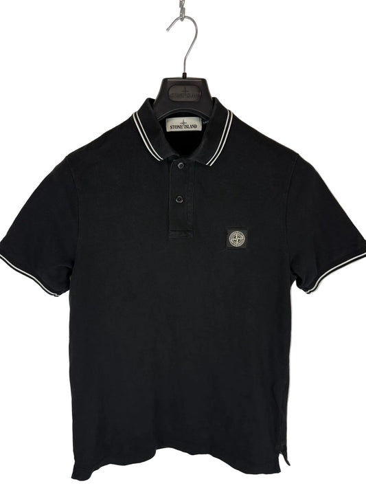 Polo nera Stone Island - Taglia M