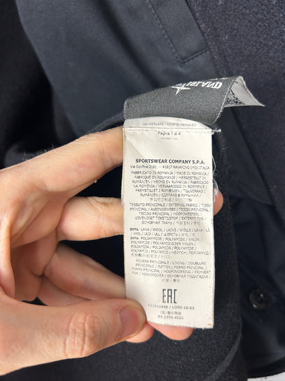 Giacca nera Stone Island "Panno Speciale" - Taglia M