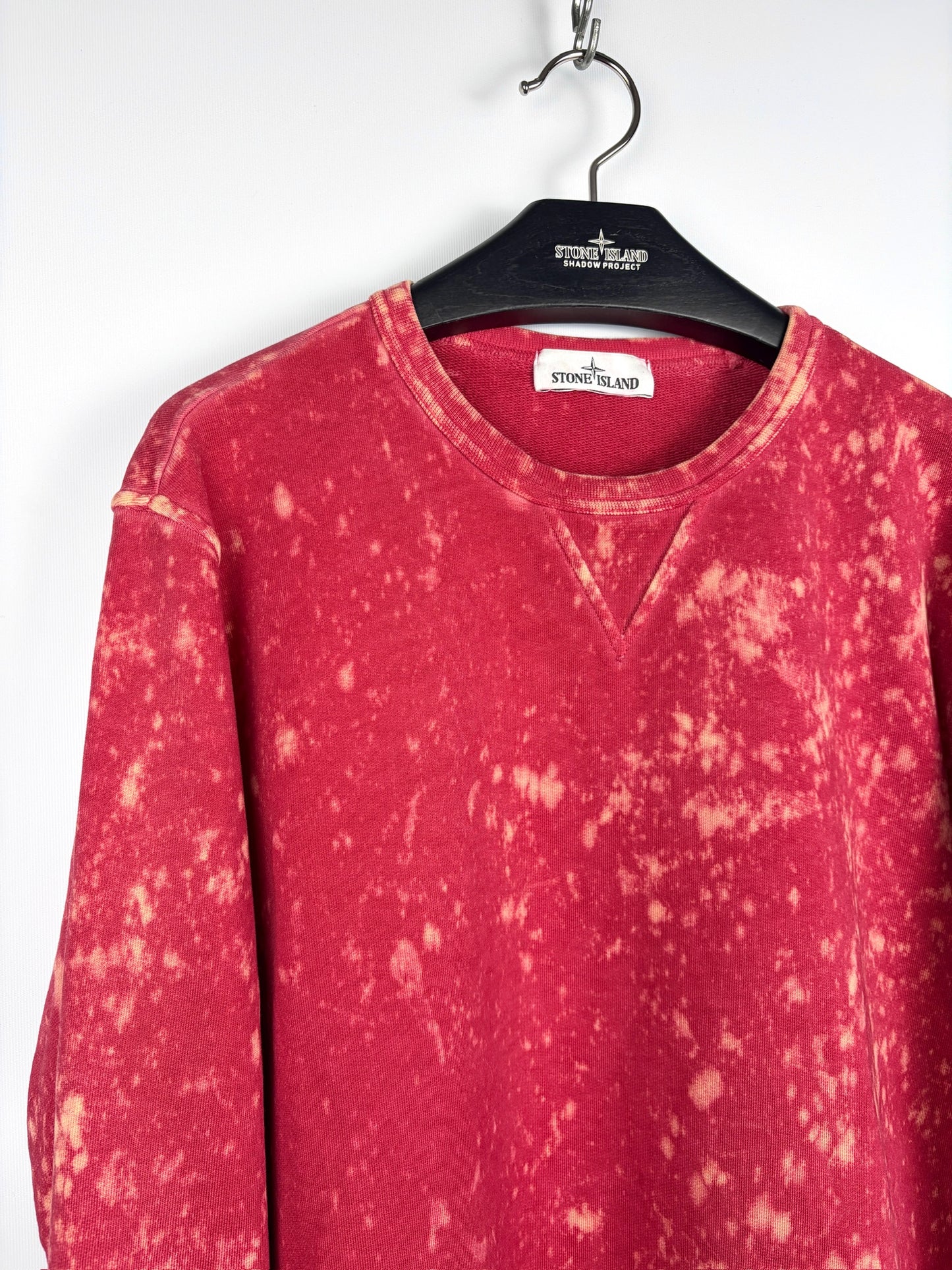 Felpa rossa Camo OVD Stone Island - Taglia L