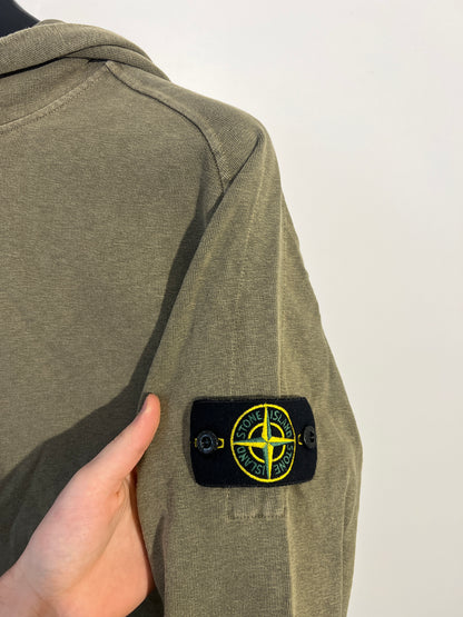 Felpa verde kaki con cappuccio Stone Island - Taglia XL