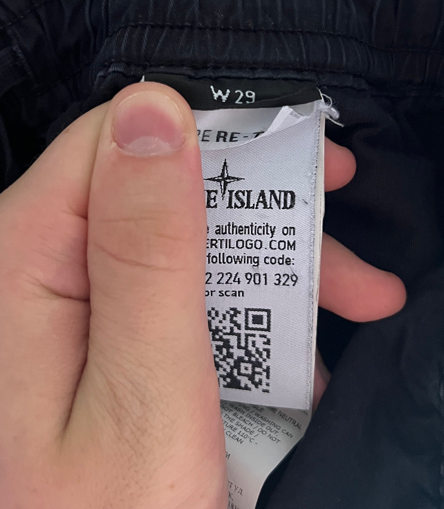 Pantaloni cargo blu navy Ghost Stone Island - Taglia 44