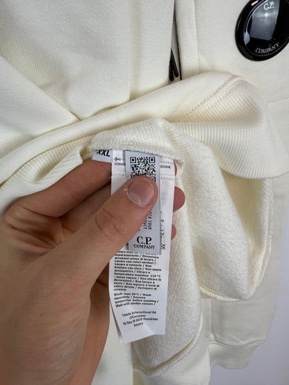 Felpa bianca C.P. Company (nuova con cartellino) - Taglia XXL