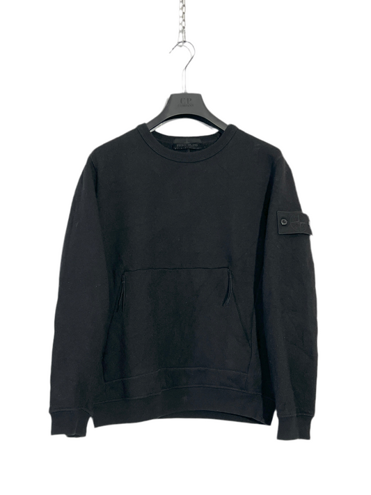 Maglione Ghost nero con tascone Stone Island - Taglia M