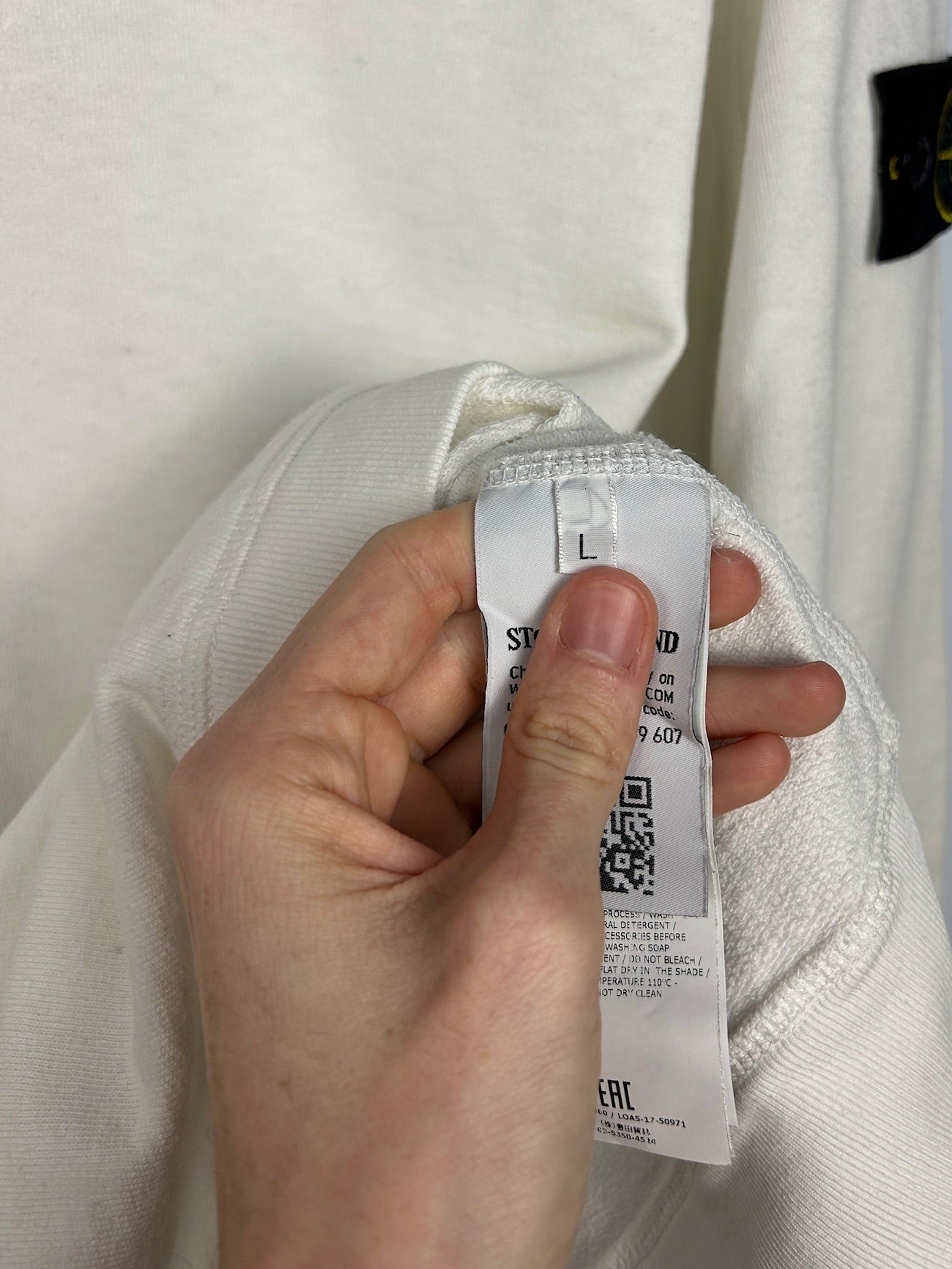 Felpa bianca Stone Island - Taglia L