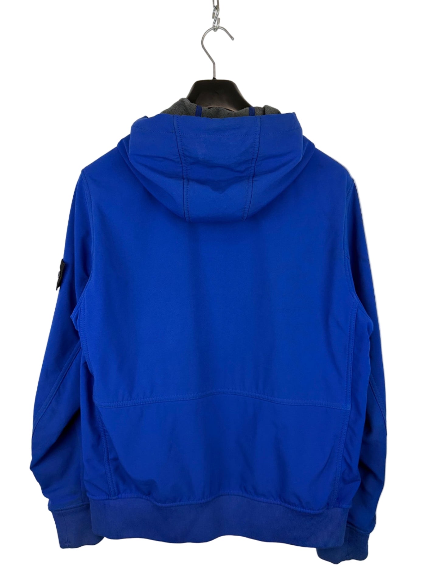 Giacca Soft Shell-R blu con zip e cappuccio Stone Island - Taglia XL