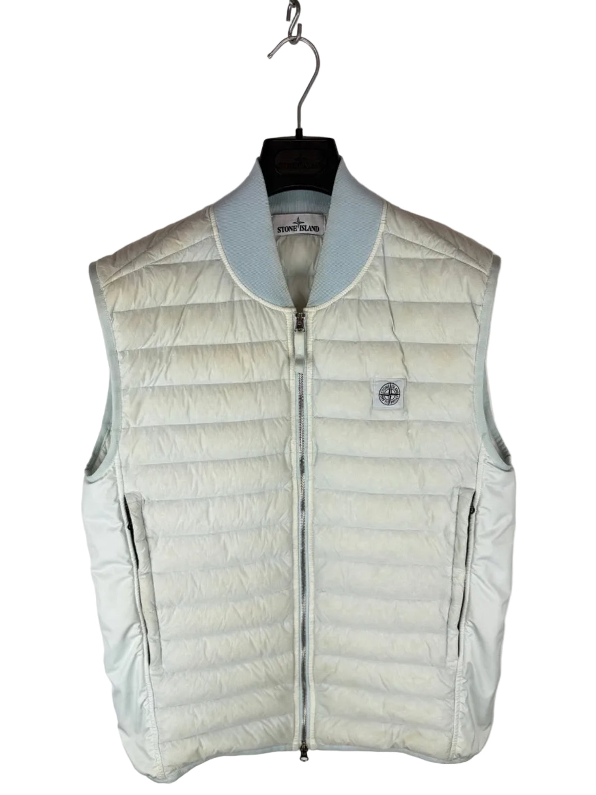Giacca azzurra Loom Woven Down Chambers Stretch Nylon-TC Stone Island - Taglia L