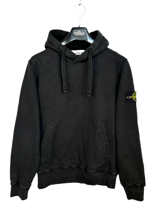 Felpa nera con cappuccio Stone Island - Taglia S