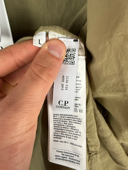 Overshirt beige con chiusura a zip C.P. Company (nuova con cartellino) - Taglia L