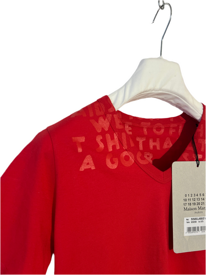 T-shirt rossa Maison Martin Margiela (nuova con cartellino) - Taglia S