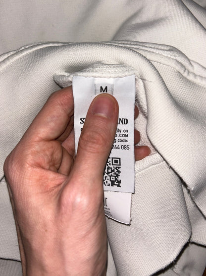 Felpa bianca con cappuccio Stone Island - Taglia M