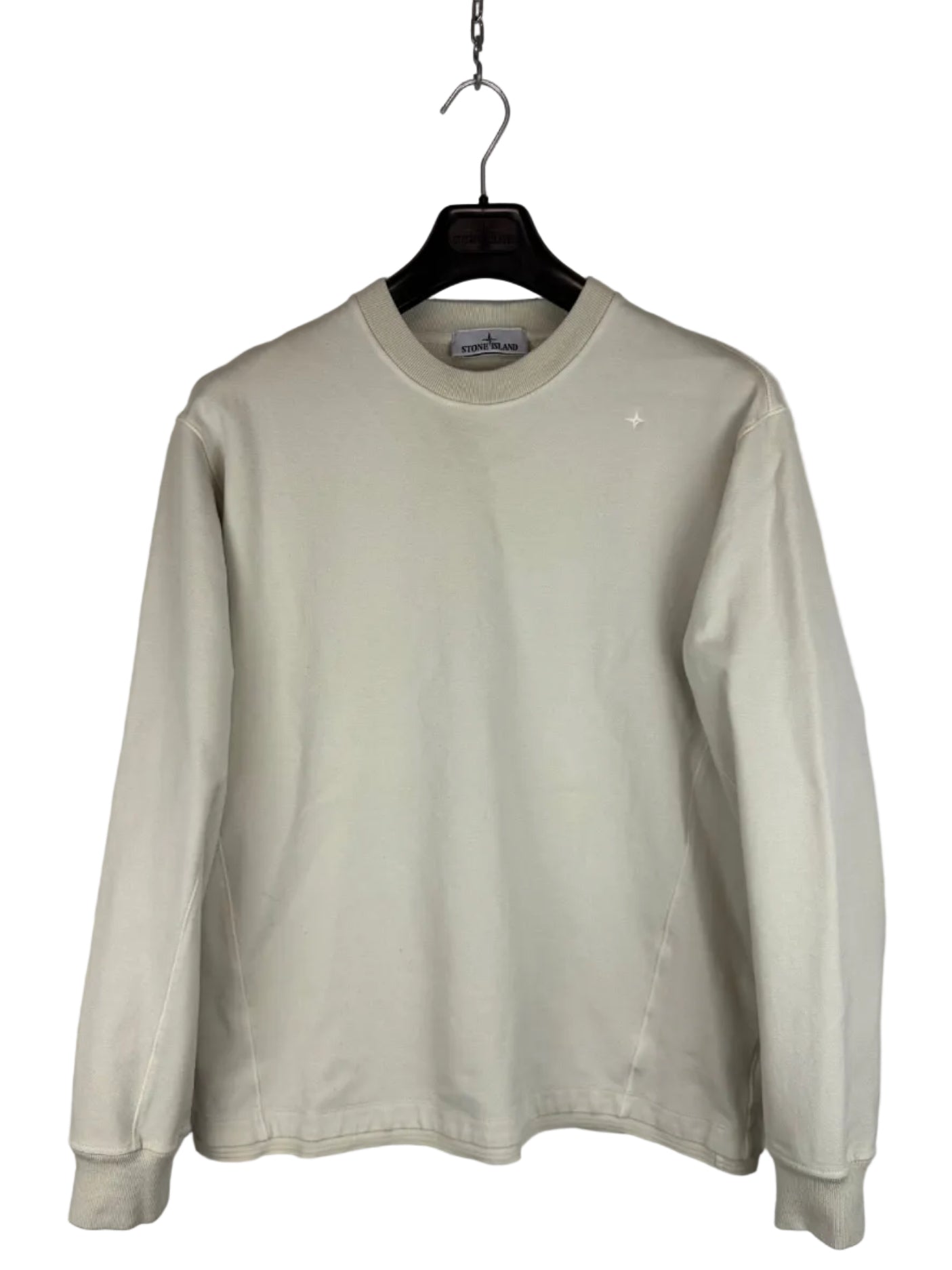 Felpa bianco-panna Stellina Stone Island - Taglia M