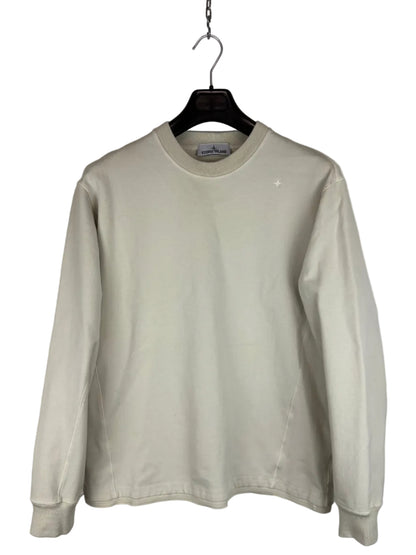 Felpa bianco-panna Stellina Stone Island - Taglia M