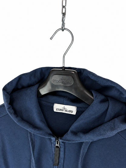 Felpa blu con zip e cappuccio Stone Island - Taglia L