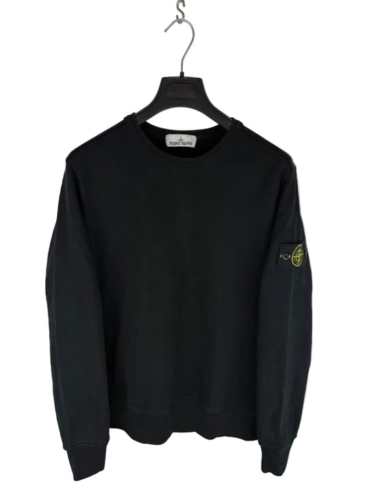 Felpa nera foderata Stone Island - Taglia M - foto 1
