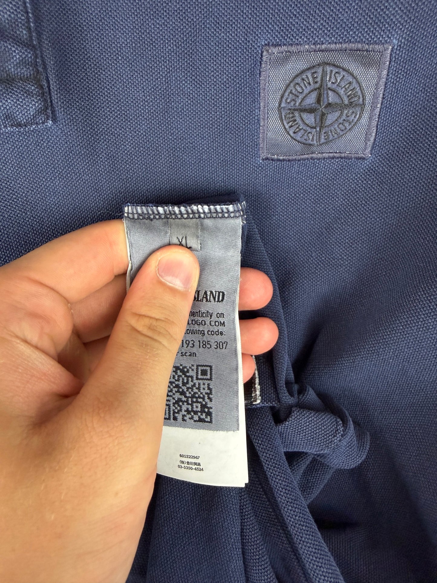 Polo blu navy Stone Island - Taglia XL