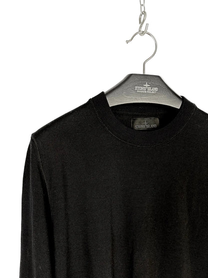 Maglione nero Stone Island Ghost - Taglia L