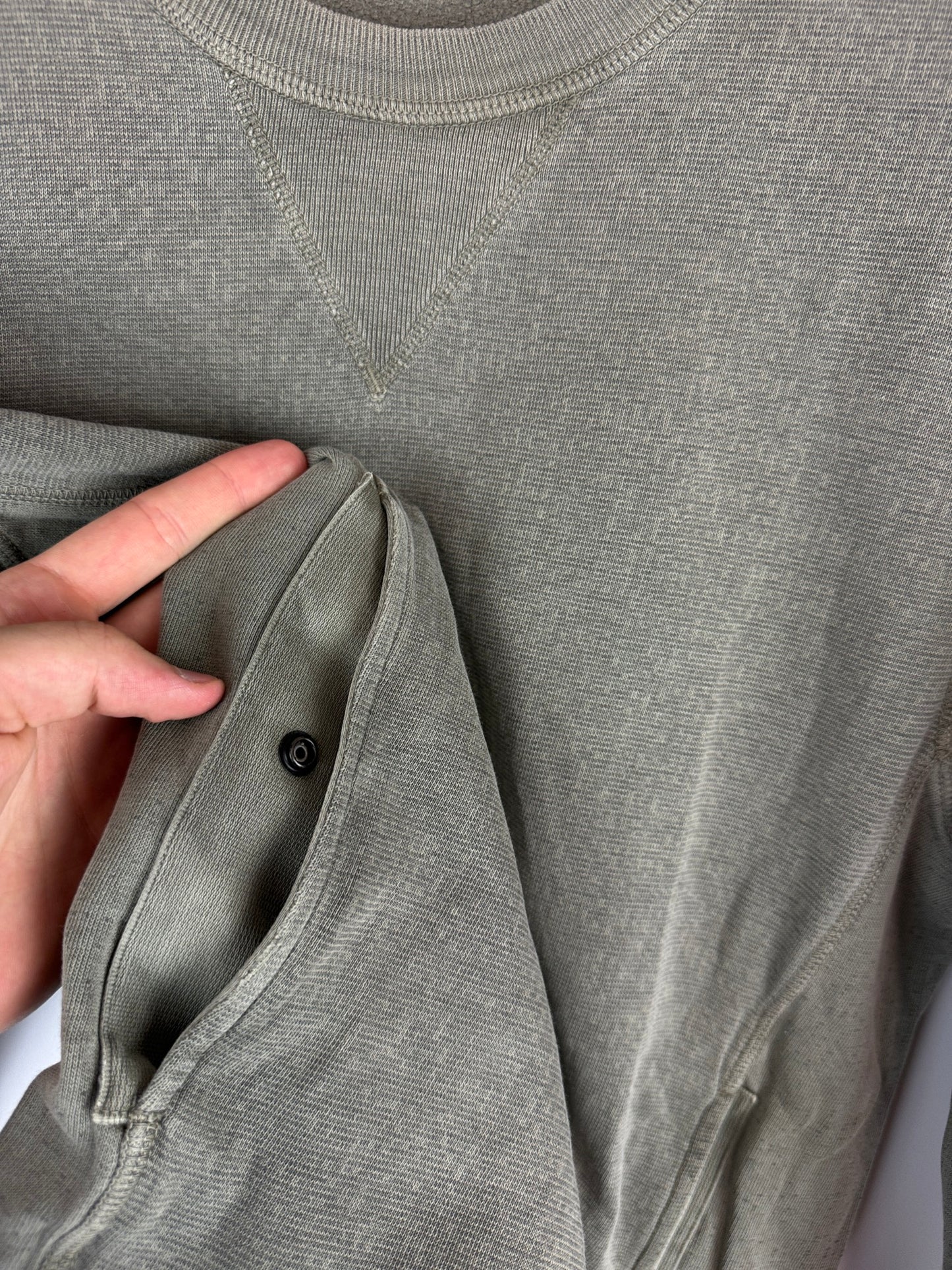 Felpa grigia con tascone Stone Island - Taglia S