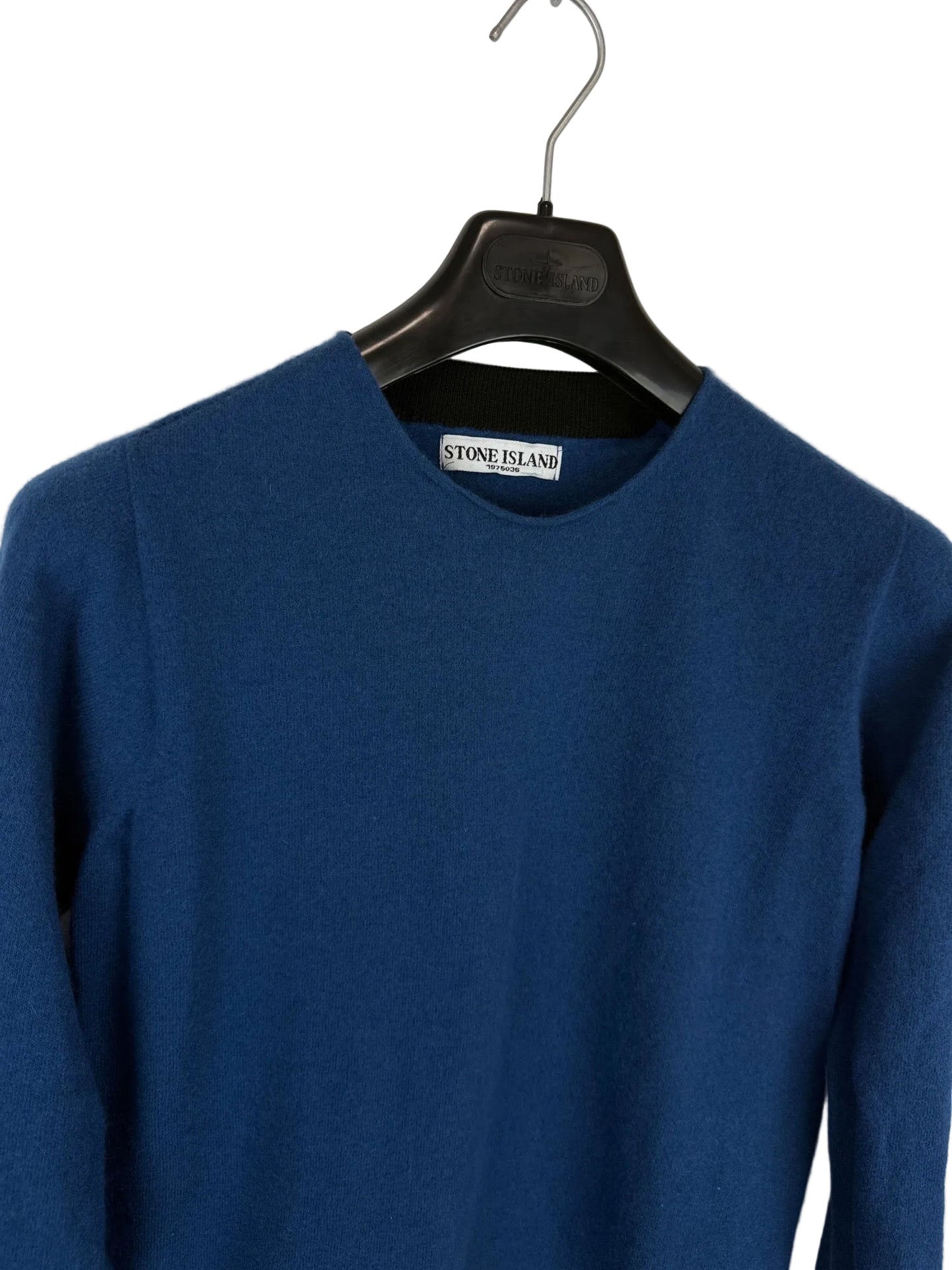 Maglione blu con Mesh Badge Stone Island - Taglia S