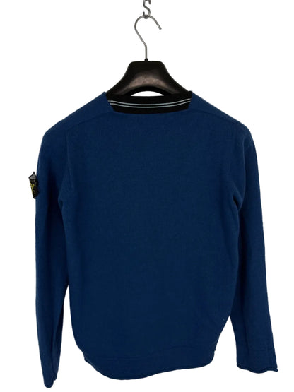 Maglione blu con Mesh Badge Stone Island - Taglia S