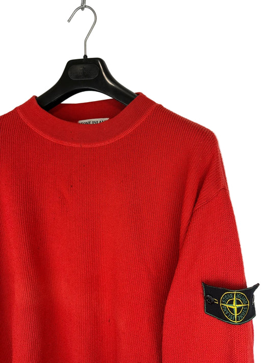 Maglione rosso Vintage Stone Island - Taglia L