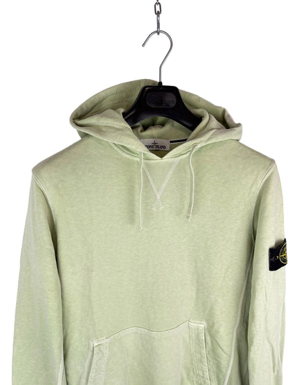 Felpa verde salvia con cappuccio Stone Island - Taglia M