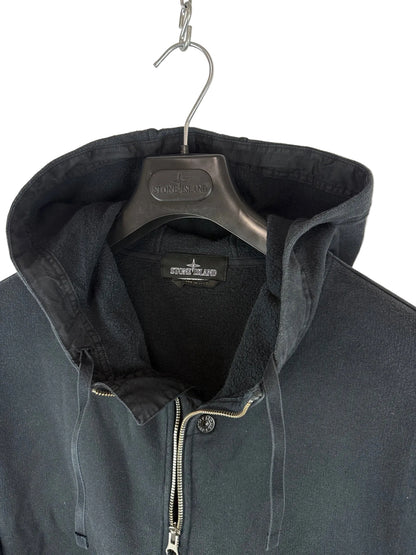 Felpa nera con zip e cappuccio Stone Island Shadow Project - Taglia 3XL