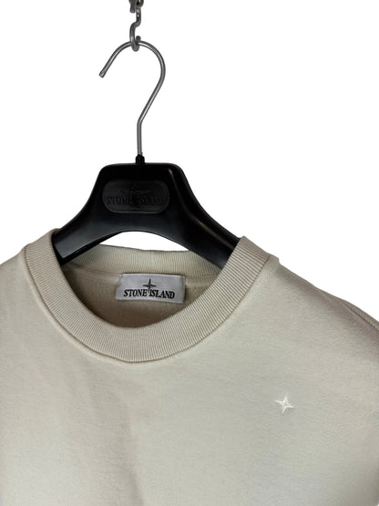 Felpa bianco-panna Stellina Stone Island - Taglia M