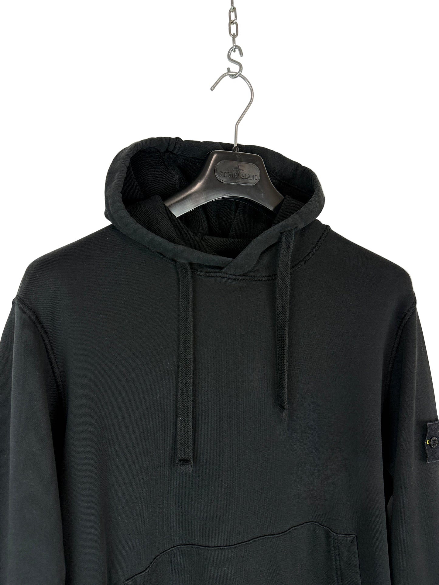 Felpa nera con cappuccio Stone Island - Taglia L