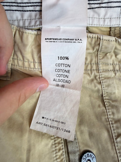Beige Stone Island Cargo Shorts - Junior Size (14 Years, 170cm)