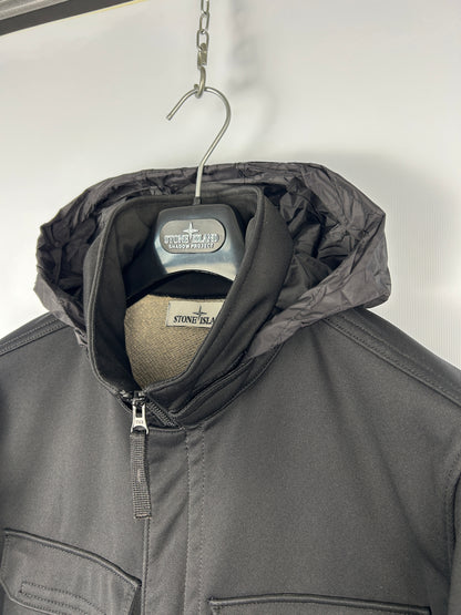 Giacca nera Soft Shell-R Terry Stone Island - Taglia L