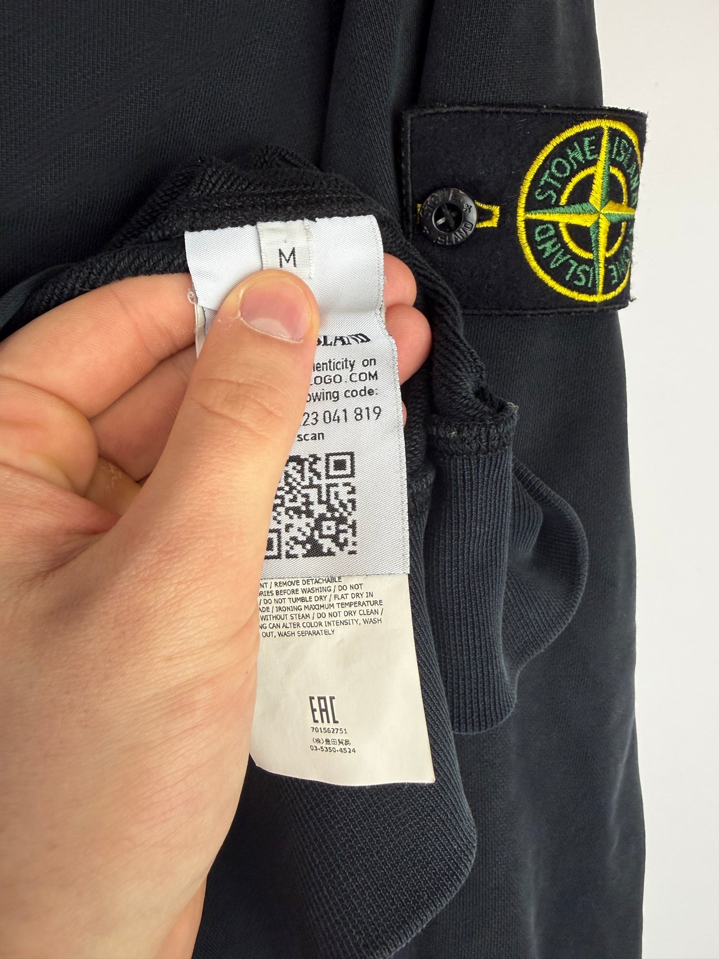 Felpa nera Stone Island - Taglia M