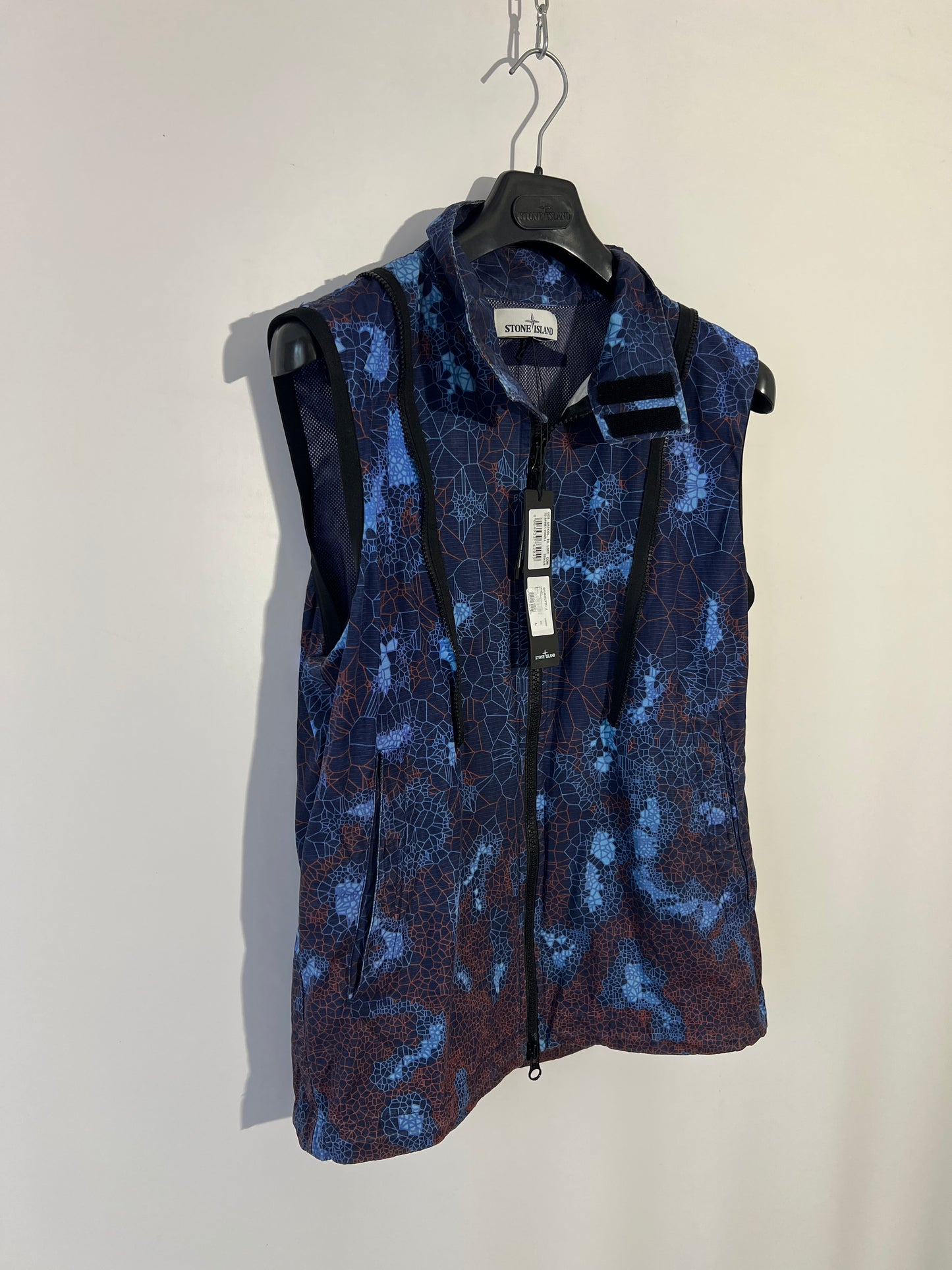 Giacca blu Stone Island Printed Heat Reactive Thermosensitive Fabric (nuova con cartellino) - Taglia L