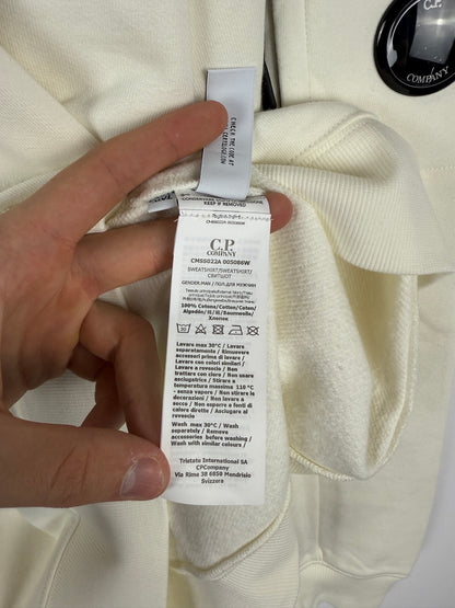 Felpa bianca C.P. Company (nuova con cartellino) - Taglia XXL