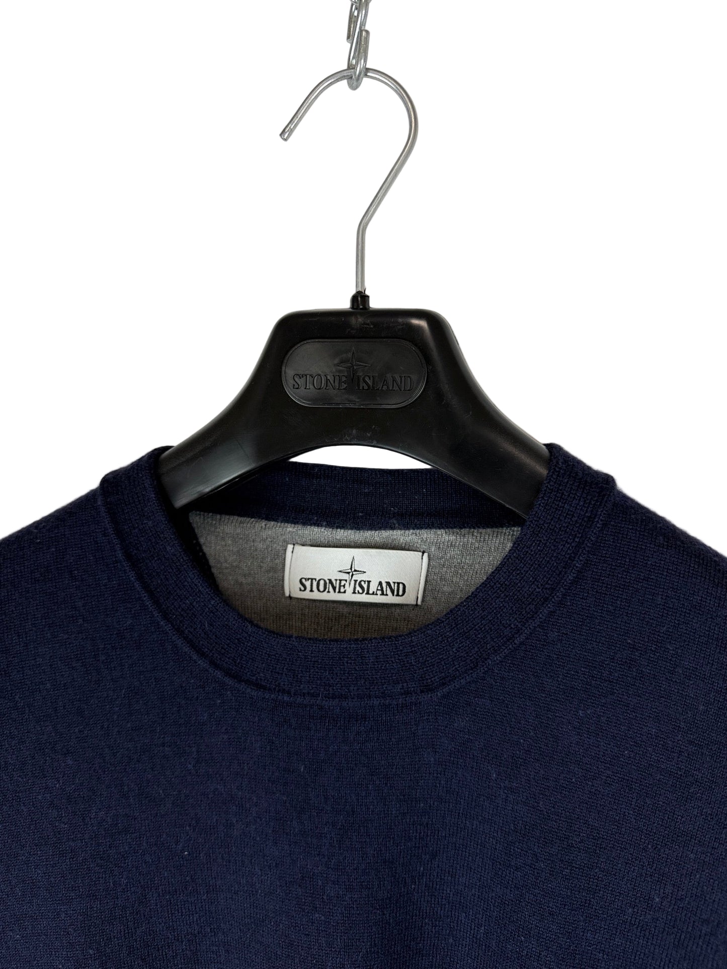 Maglione blu navy in lana Stone Island - Taglia M