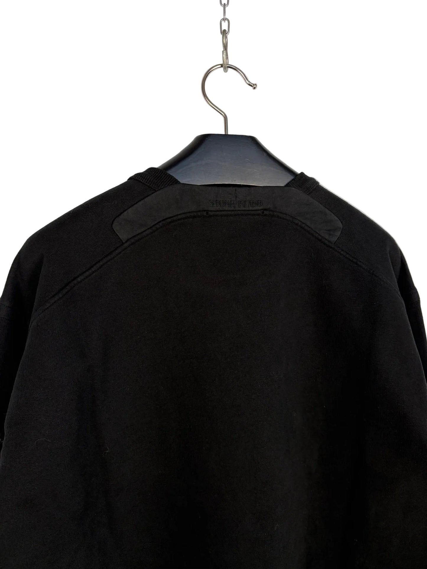 Felpa nera Stone Island (nuova con cartellino) - Taglia L