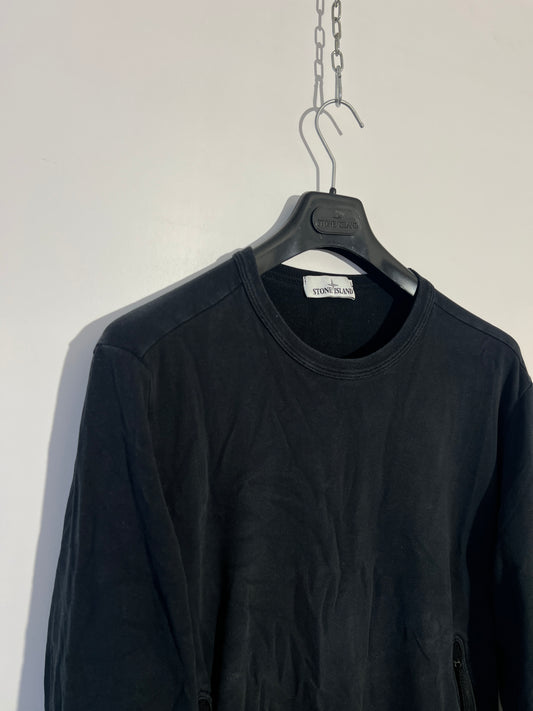 Felpa blu Stone Island con tasche con zip - Taglia XL