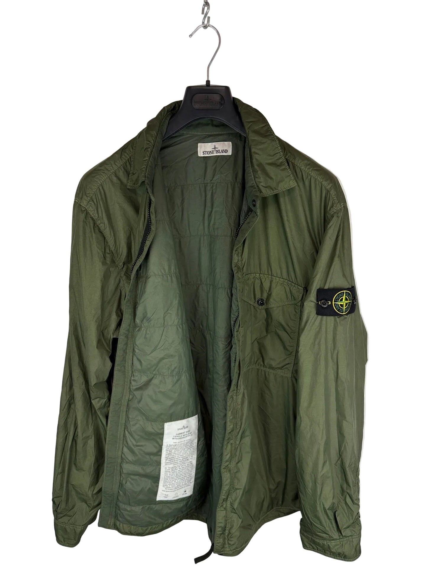 Giacca verde Garment Dyed Crinkle Reps R-NY with Primaloft-TC Stone Island - Taglia XXL