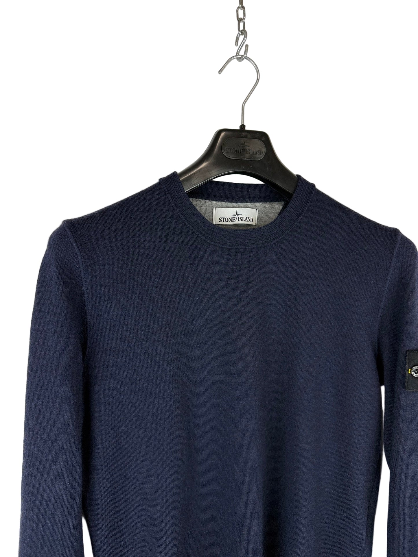 Maglione blu navy in lana Stone Island - Taglia M