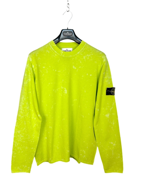 Maglione lime tie dye OVD camo Stone Island - Taglia L