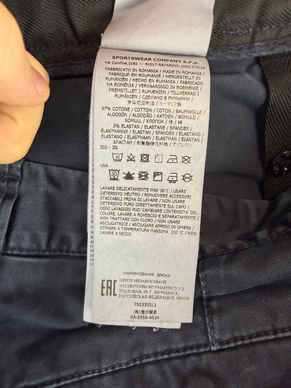 Pantaloni cargo blu navy Stone Island - Taglia W31