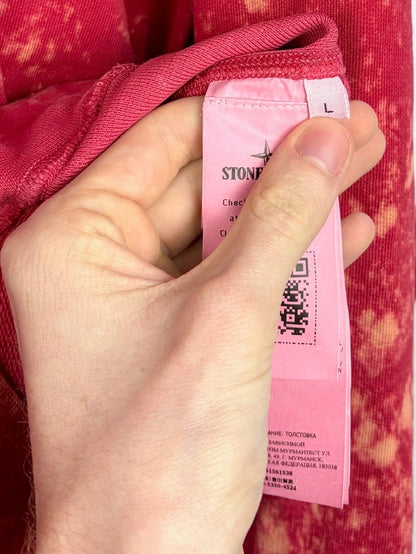 Felpa rossa Camo OVD Stone Island - Taglia L