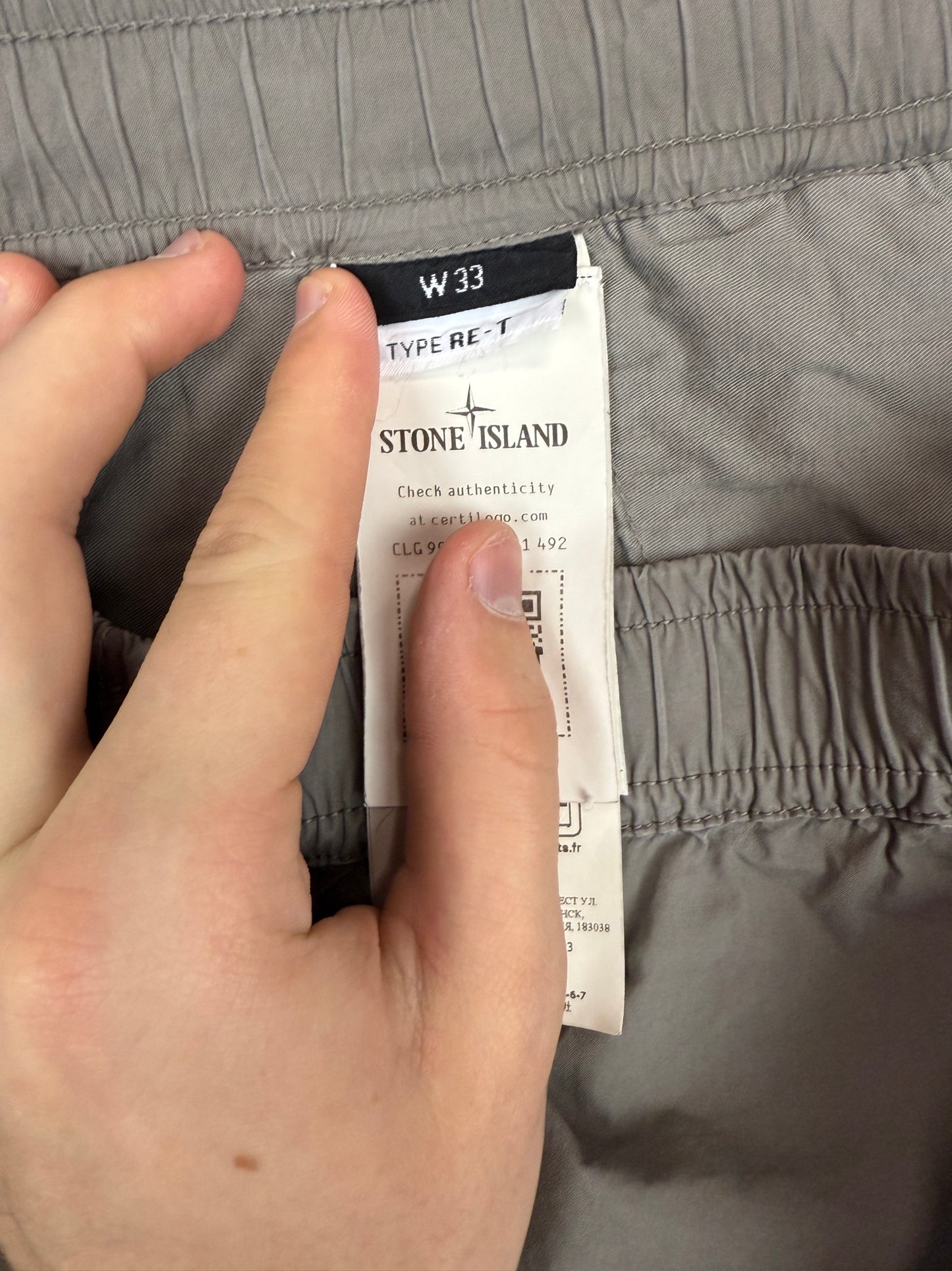 Pantaloni cargo grigi Stone Island - Taglia W33