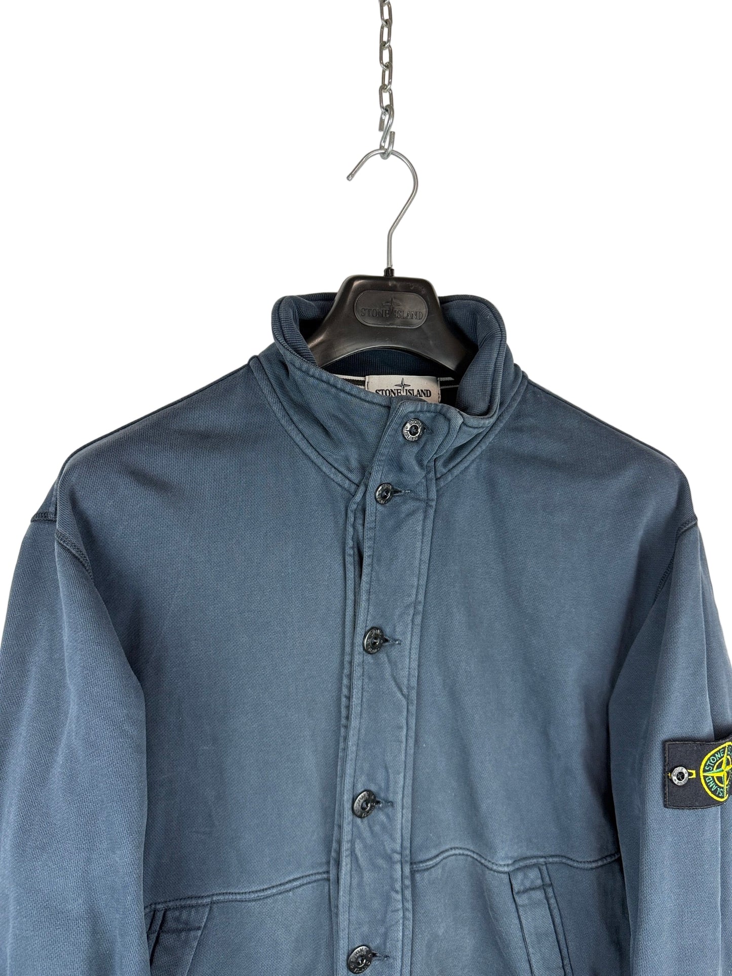 Cardigan blu con chiusura a bottoni Stone Island - Taglia 3XL