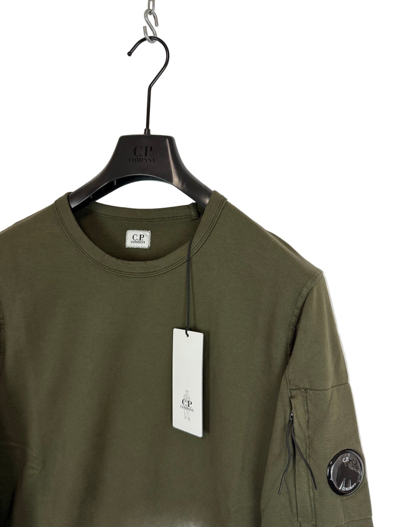 Felpa verde oliva C.P. Company (nuova con cartellino) - Taglia S