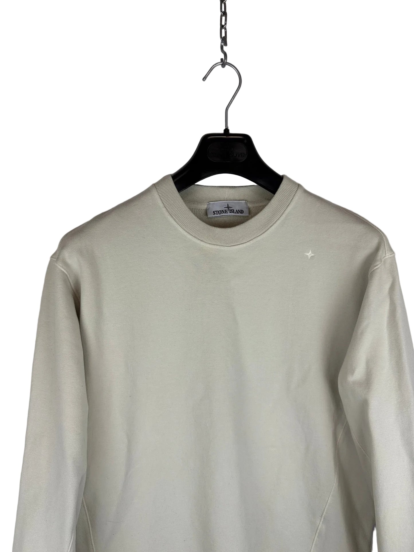 Felpa bianco-panna Stellina Stone Island - Taglia M