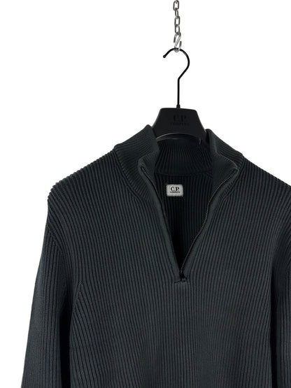 Maglione nero a mezza zip C.P. Company - Taglia S