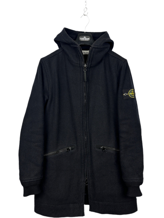 Giacca nera Stone Island "Panno Speciale" - Taglia M